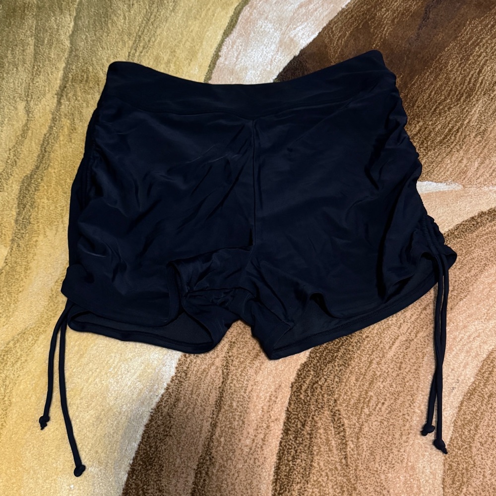 SPF black swim shorts